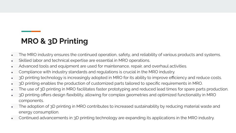 3D Printing in MRO
